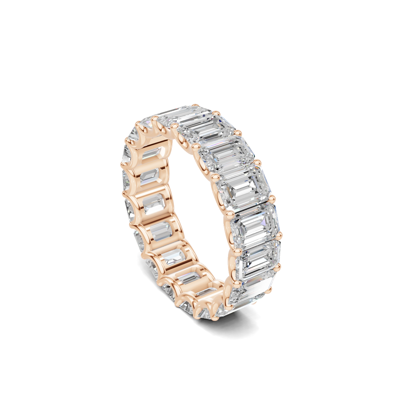 Eternity Band Ring 14K Rose Gold