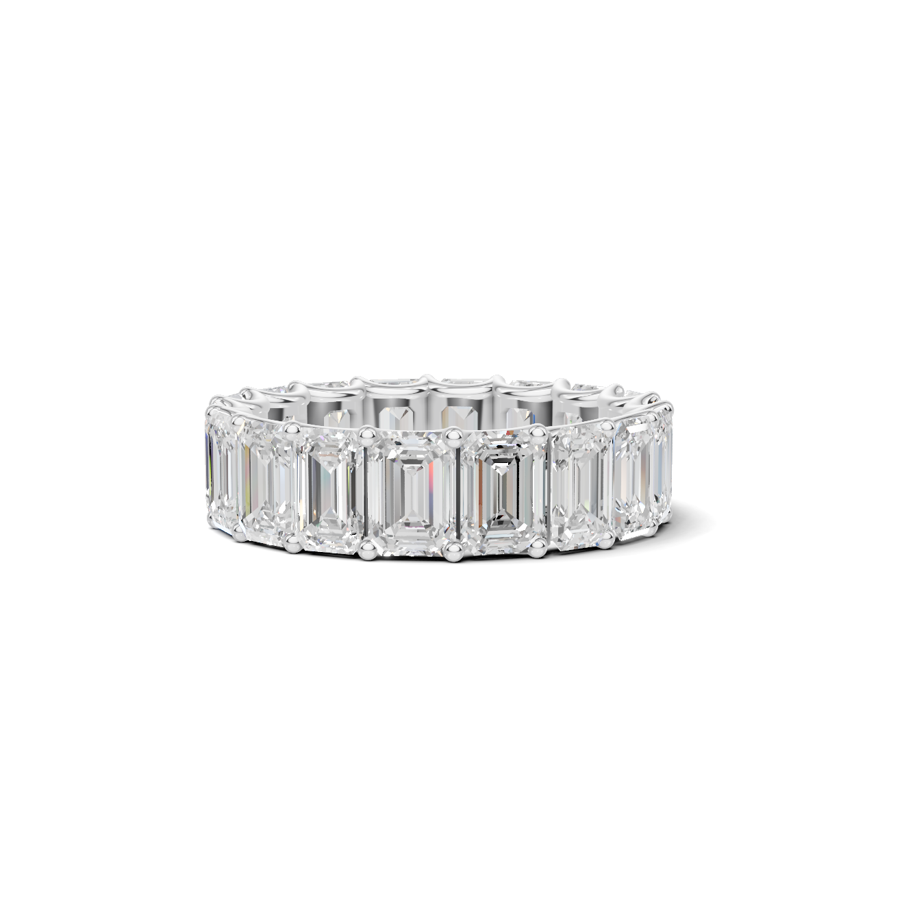 Eternity Band Ring 14K White Gold