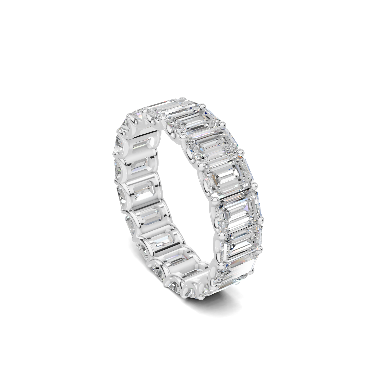 Eternity Band Ring 14K White Gold