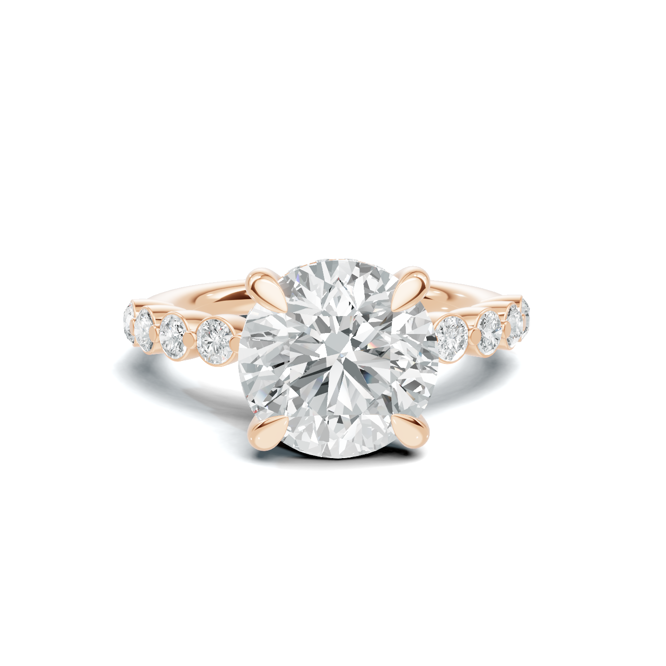 Accented Band Ring 14K Rose Gold