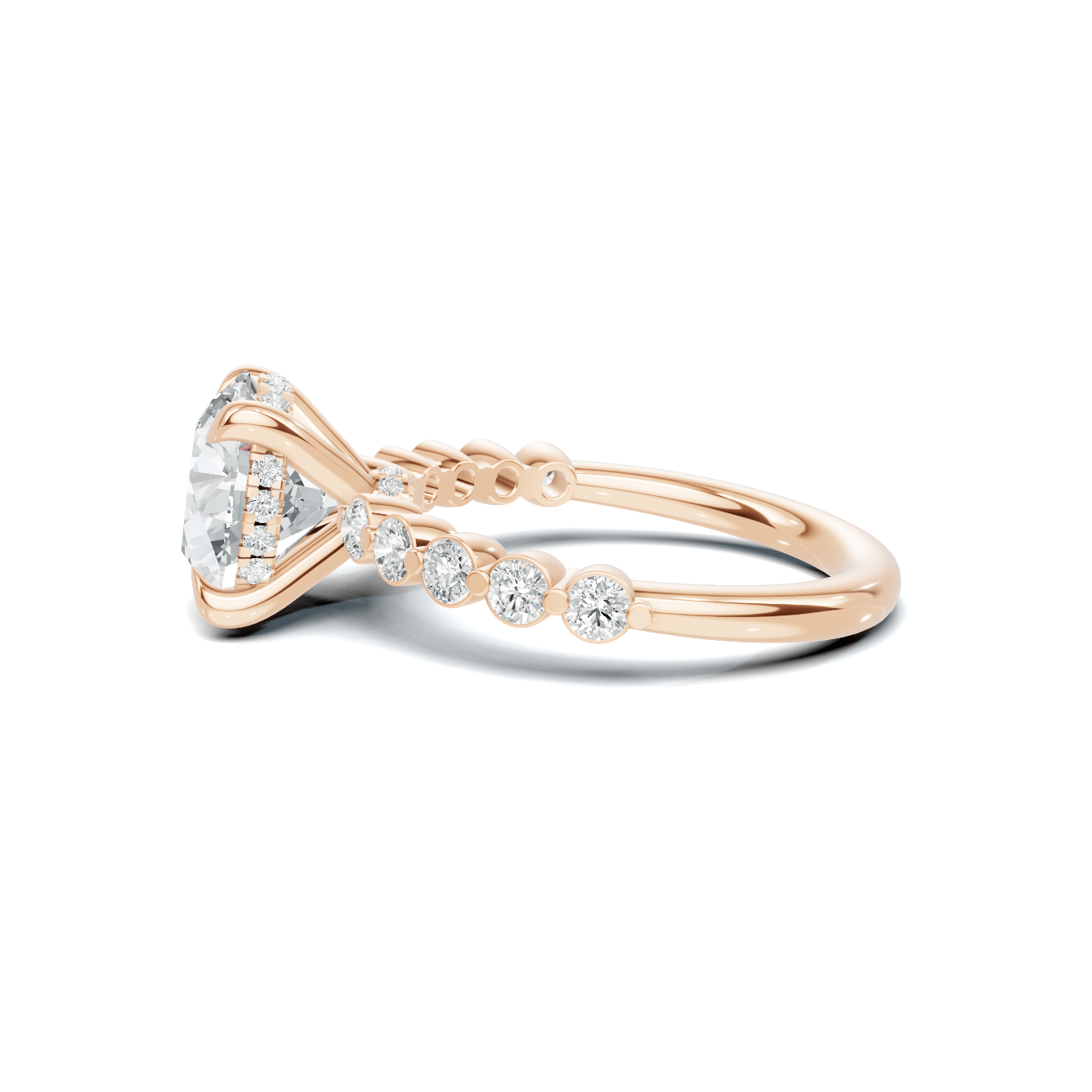 Accented Band Ring 14K Rose Gold