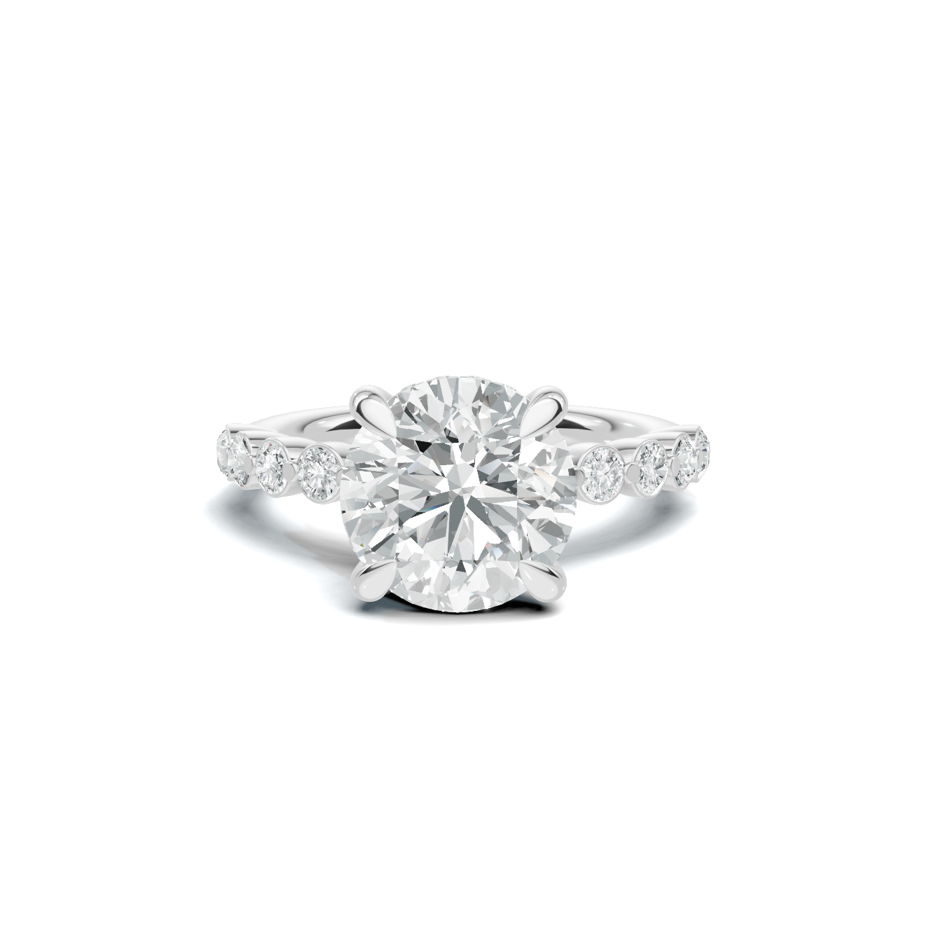 Accented Band Ring 14K White Gold