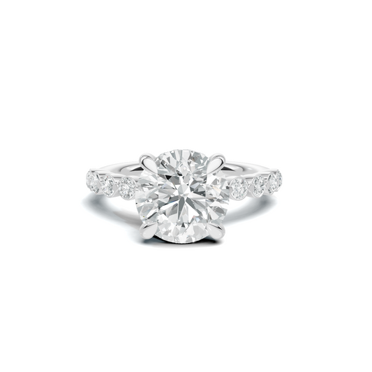 Accented Band Ring 14K White Gold