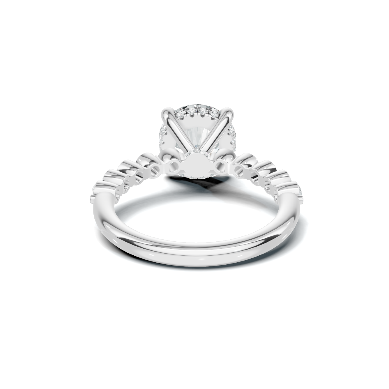 Accented Band Ring 14K White Gold
