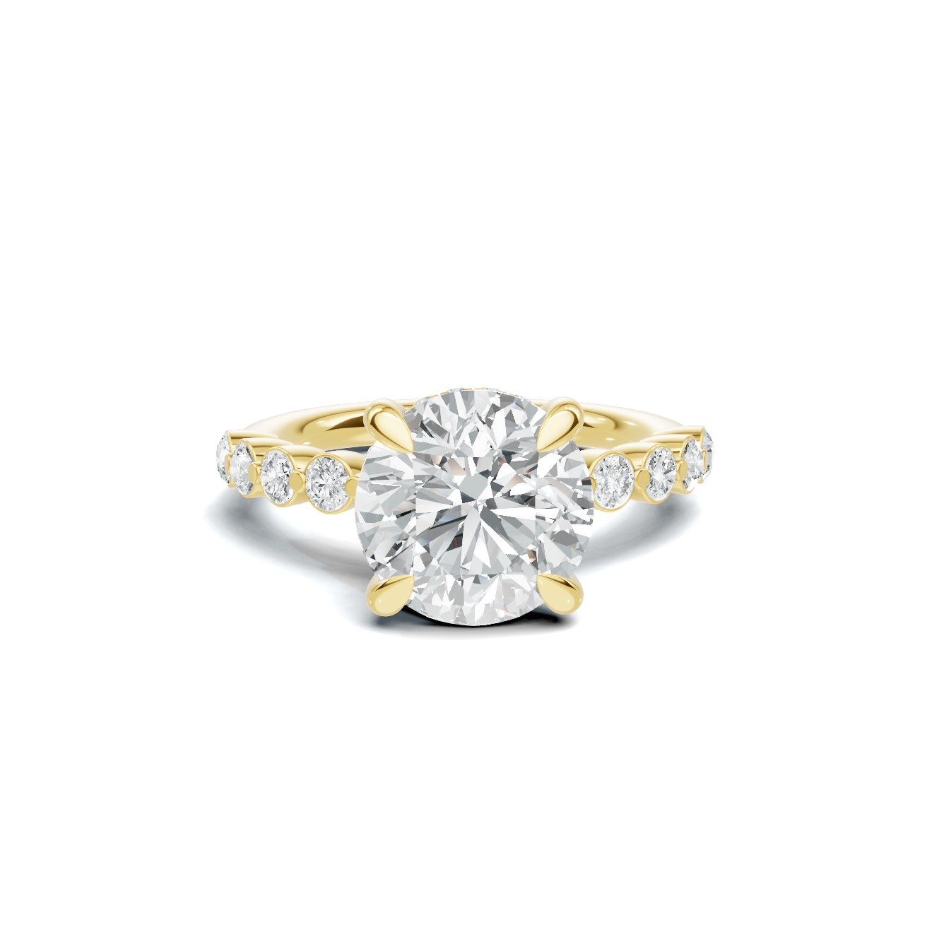 Accented Band Ring 14K Yellow Gold
