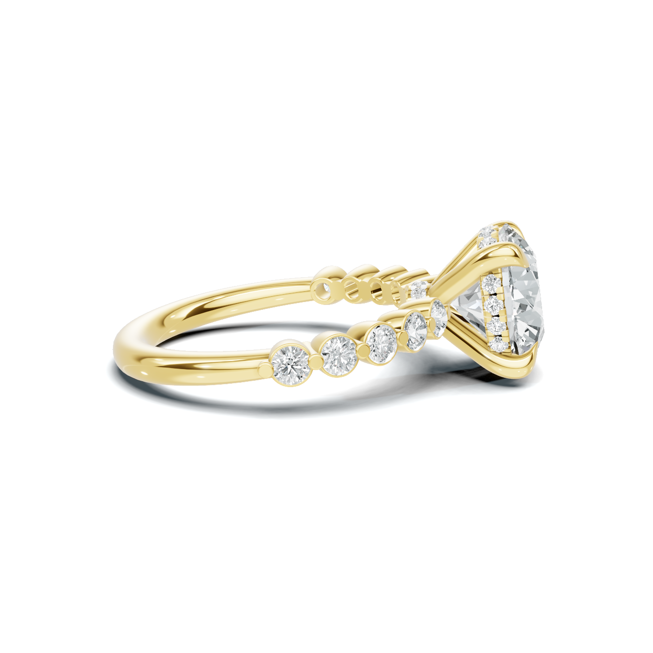 Accented Band Ring 14K Yellow Gold