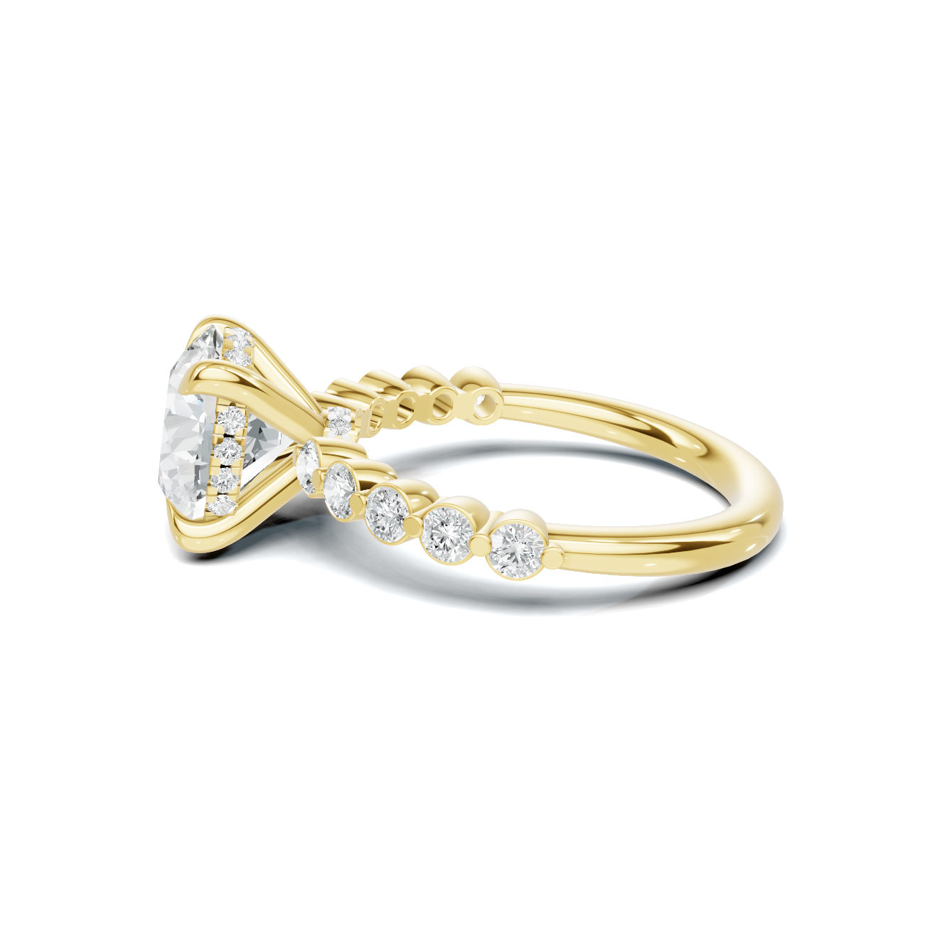 Accented Band Ring 14K Yellow Gold