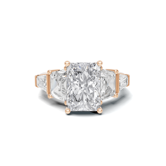 Exquisite Multi Stone Ring 14K Rose Gold