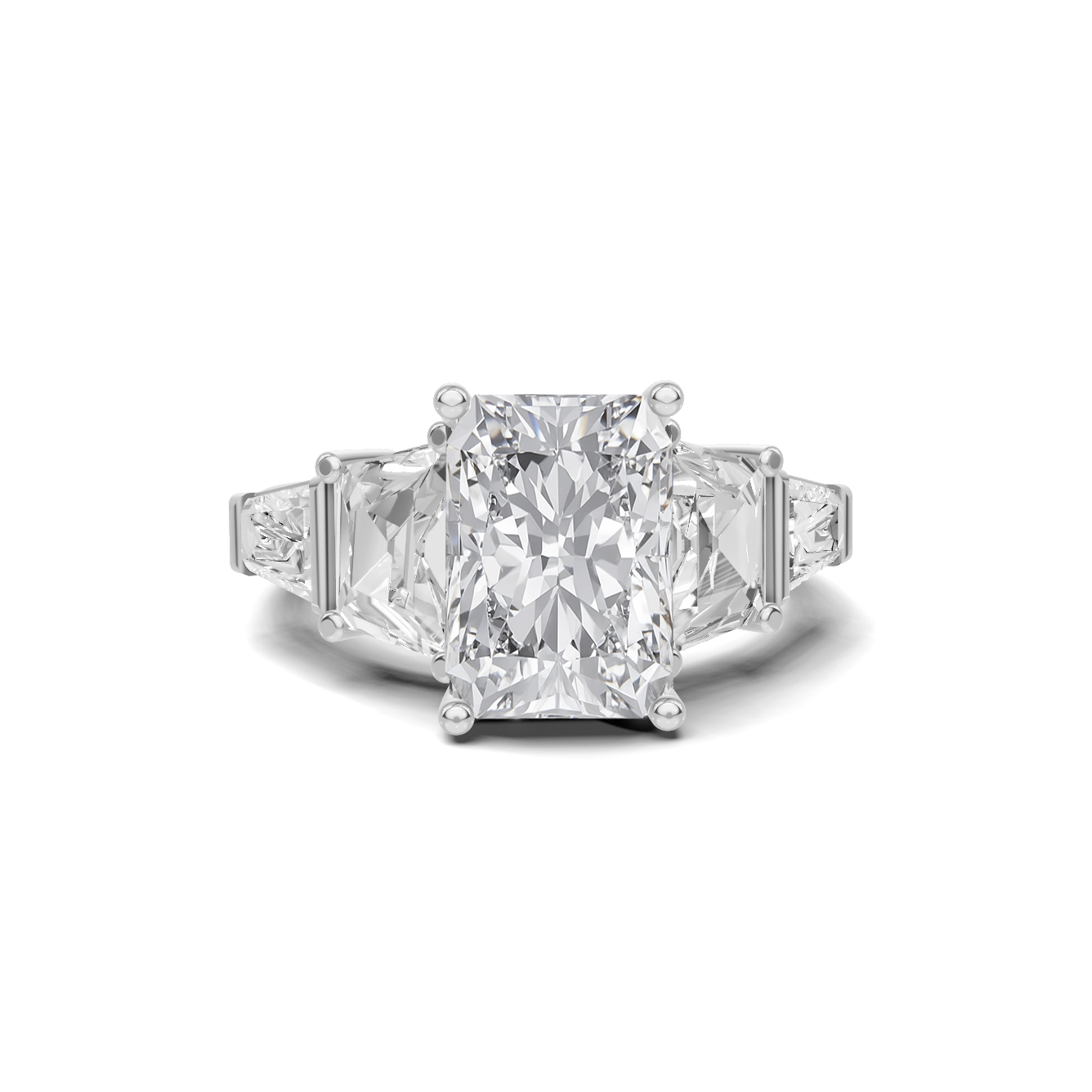 Exquisite Multi Stone Ring 14K White Gold