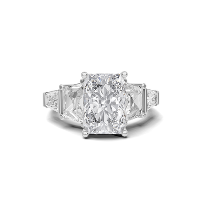 Exquisite Multi Stone Ring 14K White Gold
