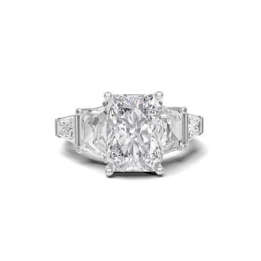 Exquisite Multi Stone Ring 14K White Gold