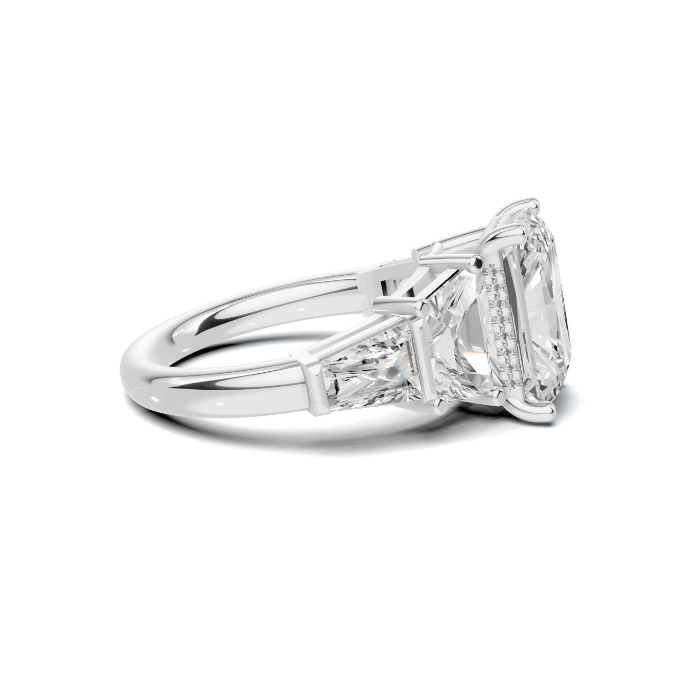 Exquisite Multi Stone Ring 14K White Gold