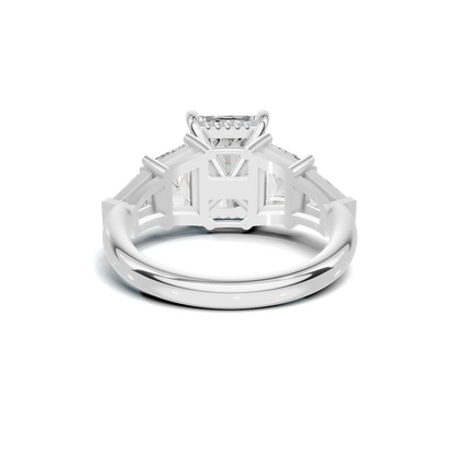 Exquisite Multi Stone Ring 14K White Gold