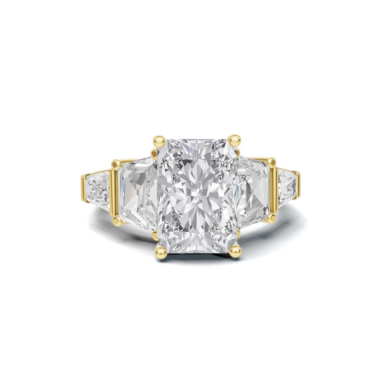 Exquisite Multi Stone Ring 14K Yellow Gold