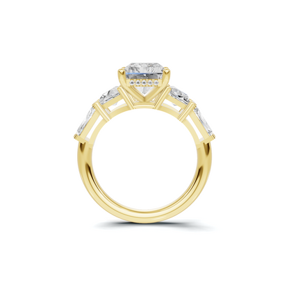 Exquisite Multi Stone Ring 14K Yellow Gold