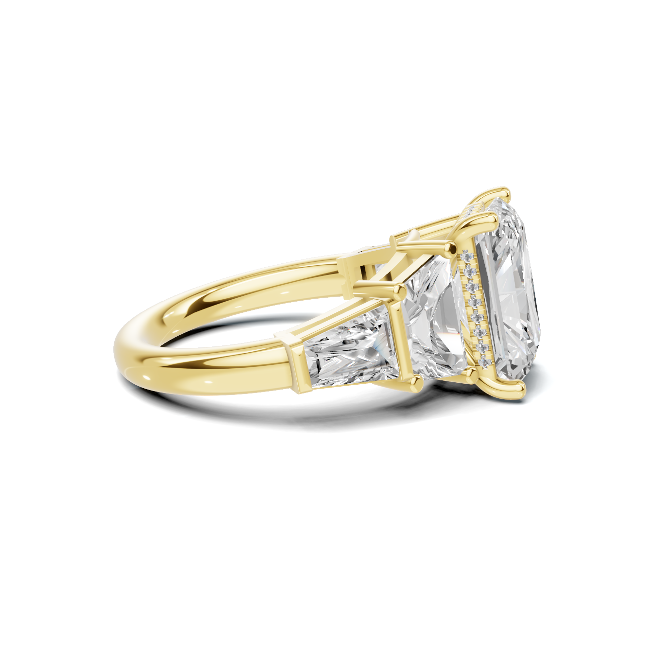 Exquisite Multi Stone Ring 14K Yellow Gold