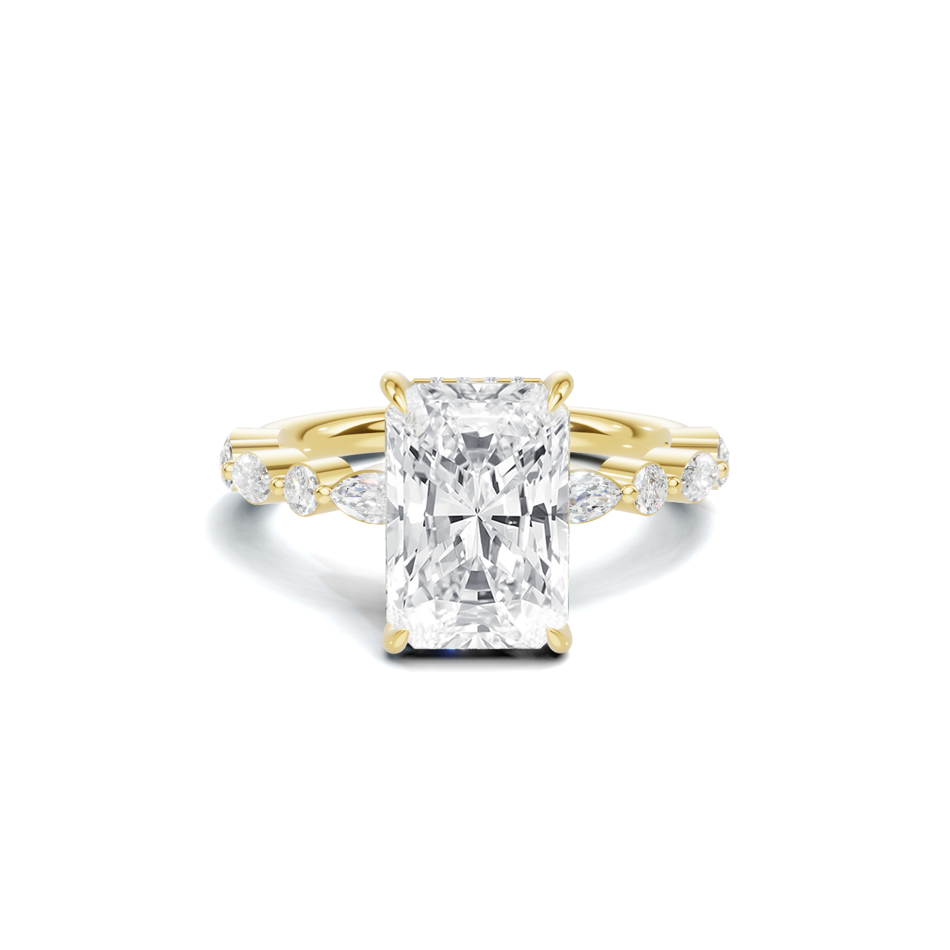 Exquisite Double Band Ring 14K Yellow Gold