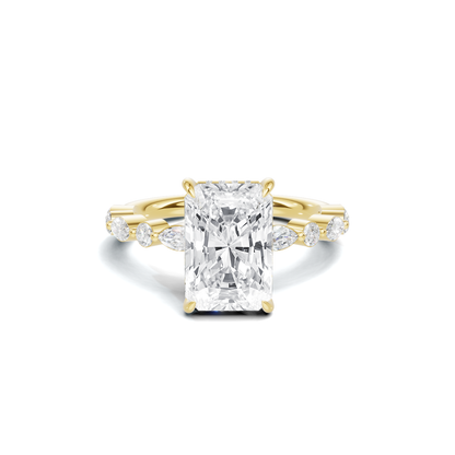 Exquisite Double Band Ring 14K Yellow Gold