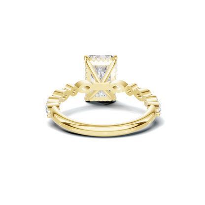 Exquisite Double Band Ring 14K Yellow Gold