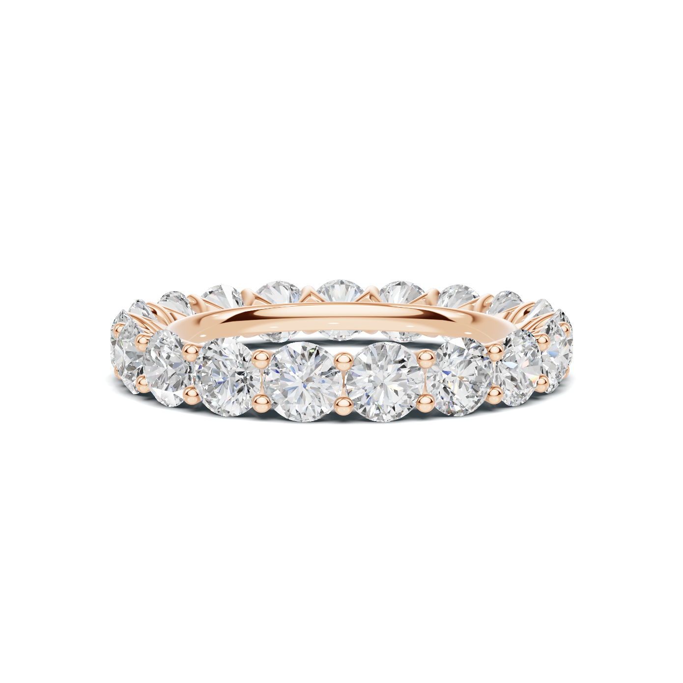Prong Eternity Ring 14K Rose Gold