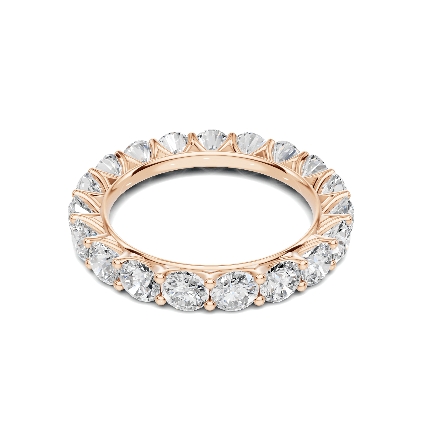 Prong Eternity Ring 14K Rose Gold