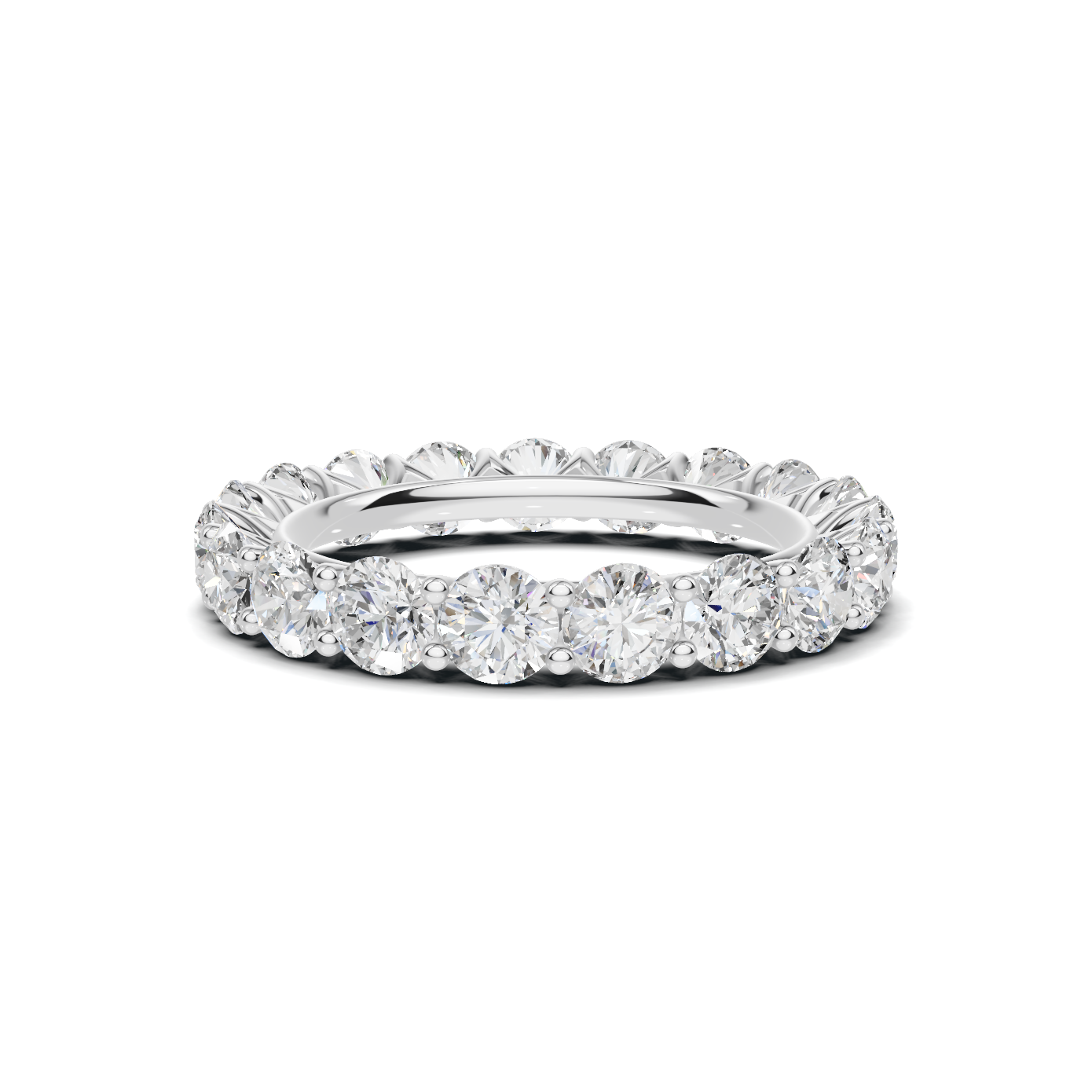 Prong Eternity Ring 14K White Gold