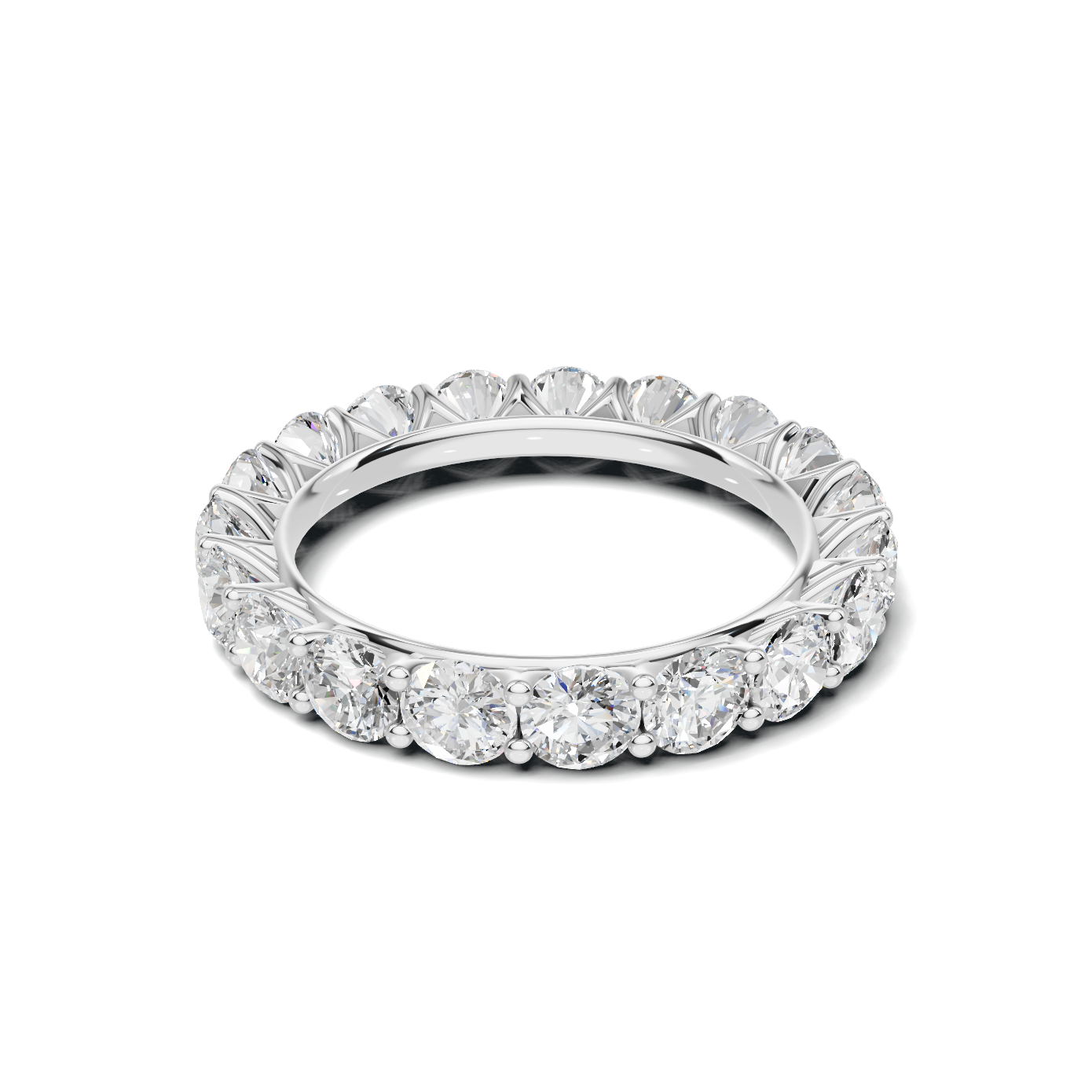 Prong Eternity Ring 14K White Gold