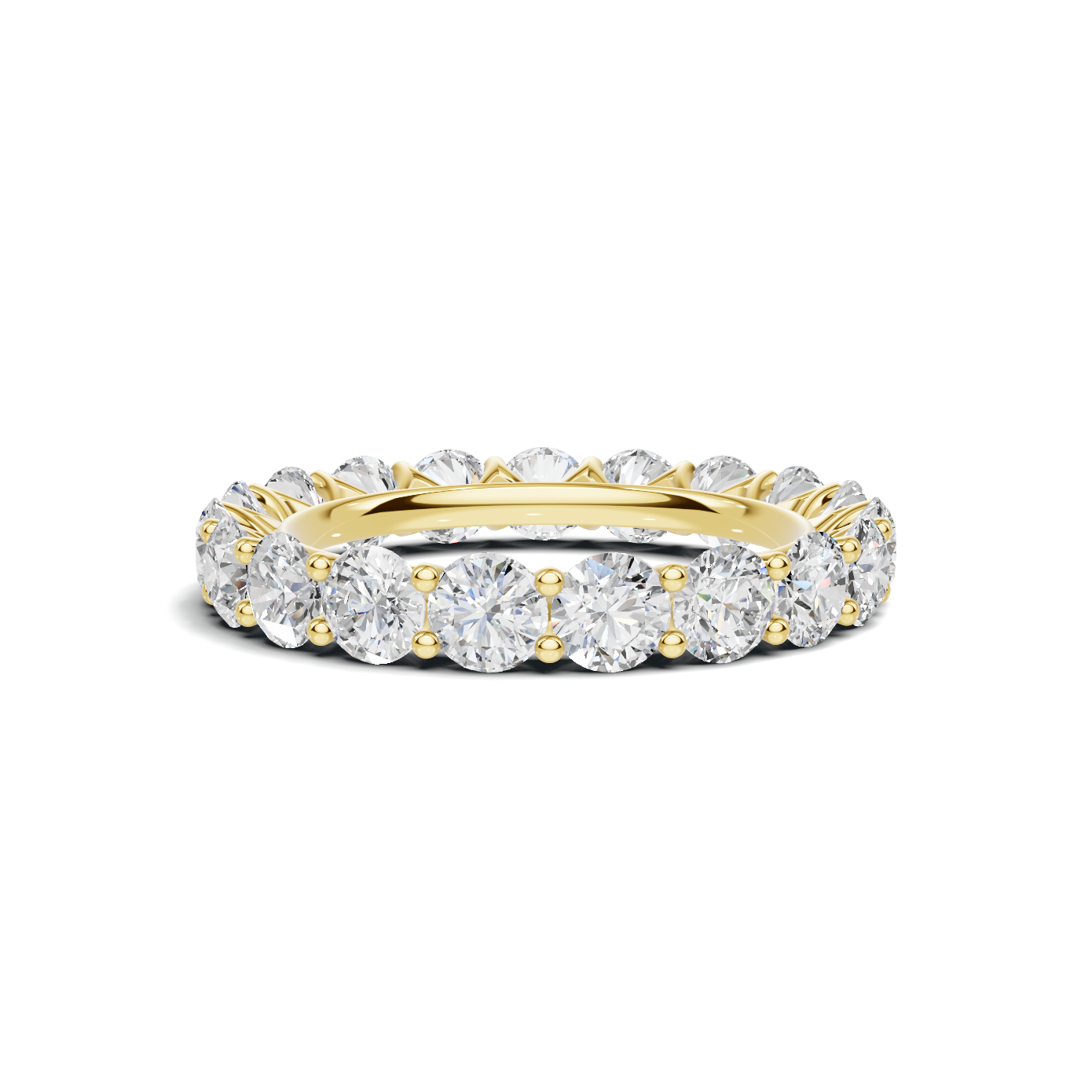 Prong Eternity Ring 14K Yellow Gold