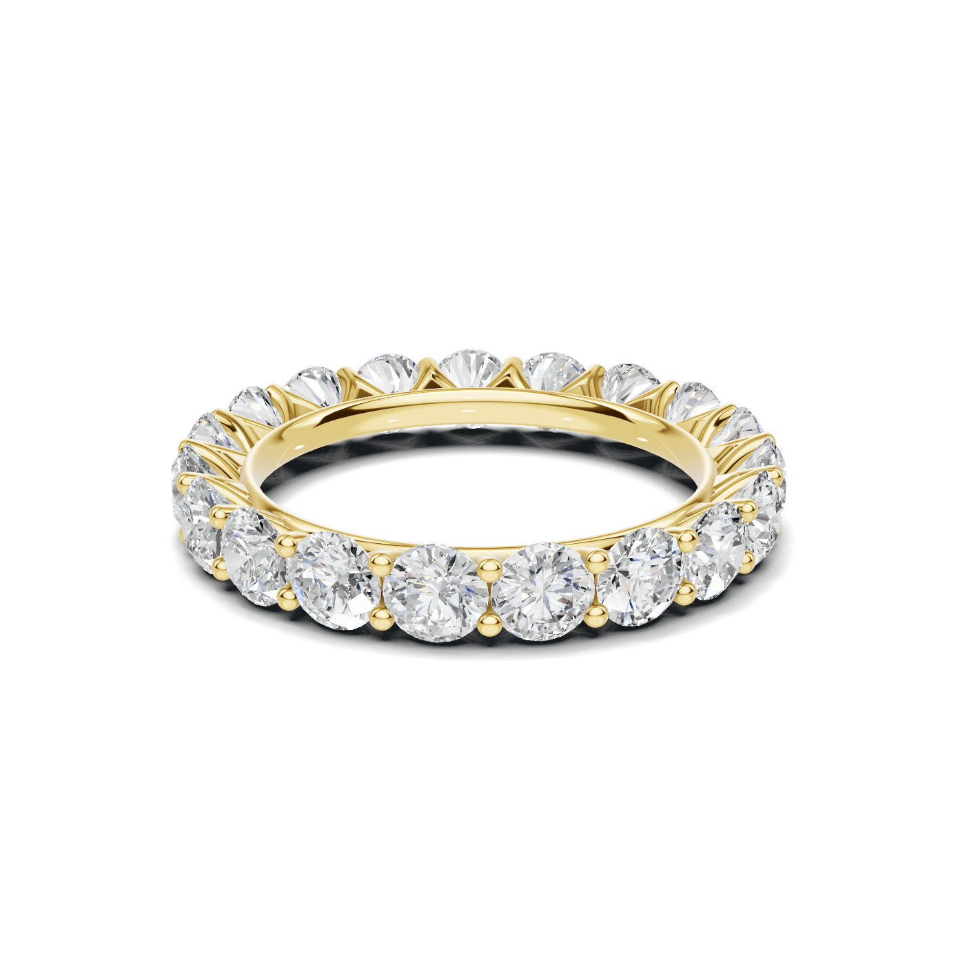 Prong Eternity Ring 14K Yellow Gold