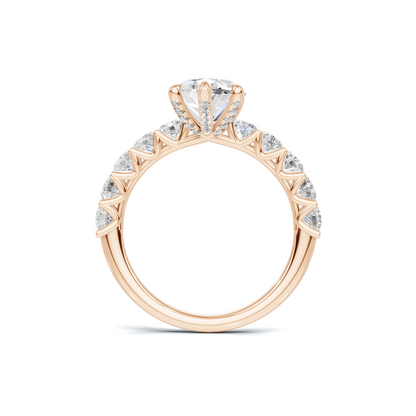 Exquisite Marquise Statement Ring 14K Rose Gold