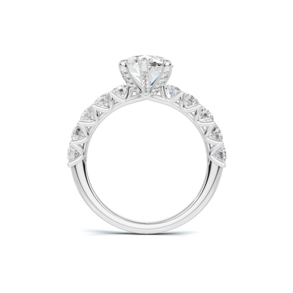 Exquisite Marquise Statement Ring 14K White Gold