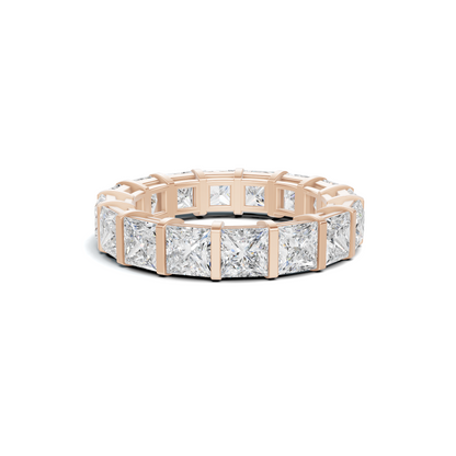 Princess Cut Eternity Ring 14K Rose Gold
