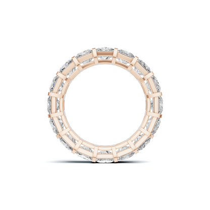 Princess Cut Eternity Ring 14K Rose Gold
