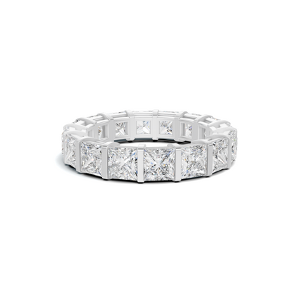 Princess Cut Eternity Ring 14K White Gold