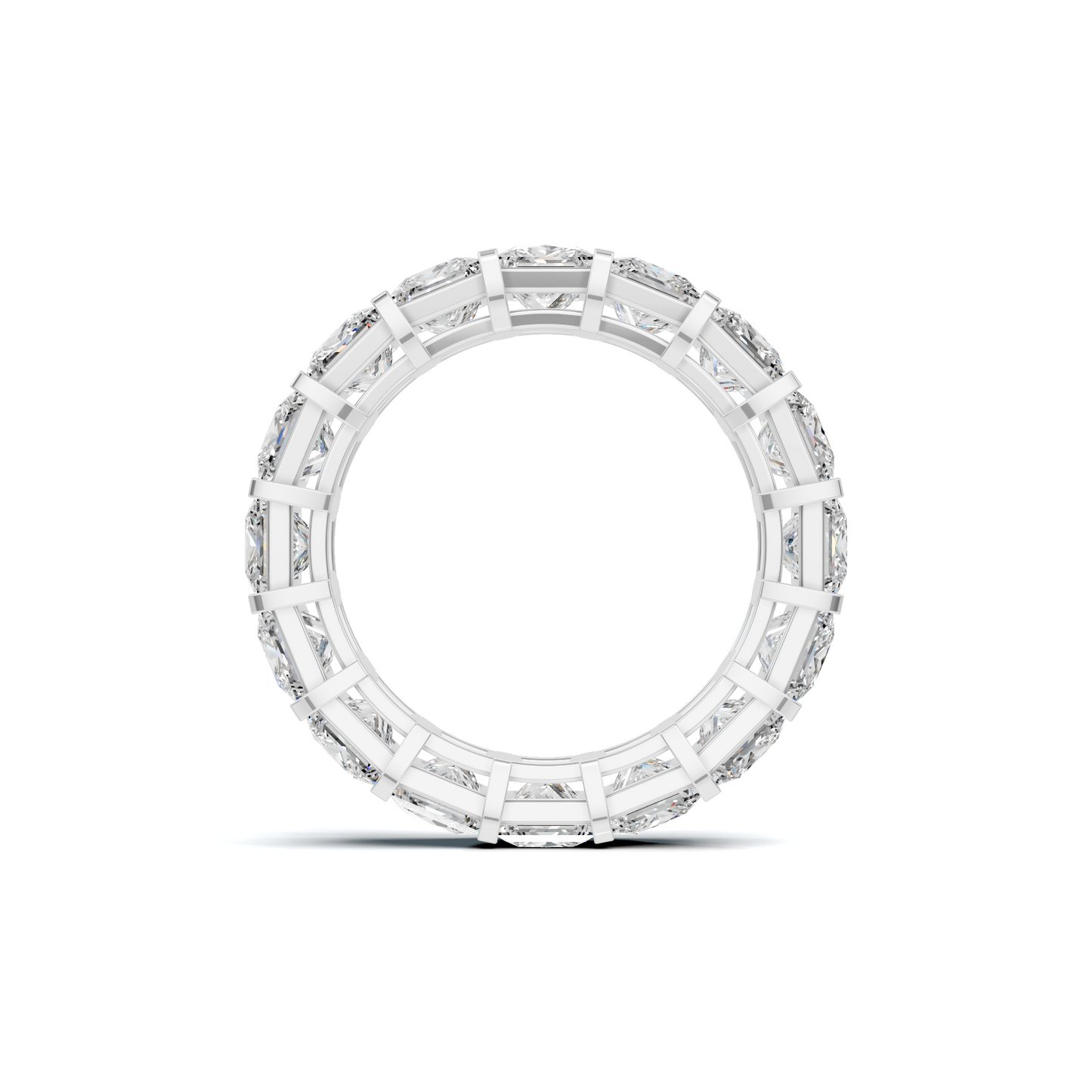 Princess Cut Eternity Ring 14K White Gold