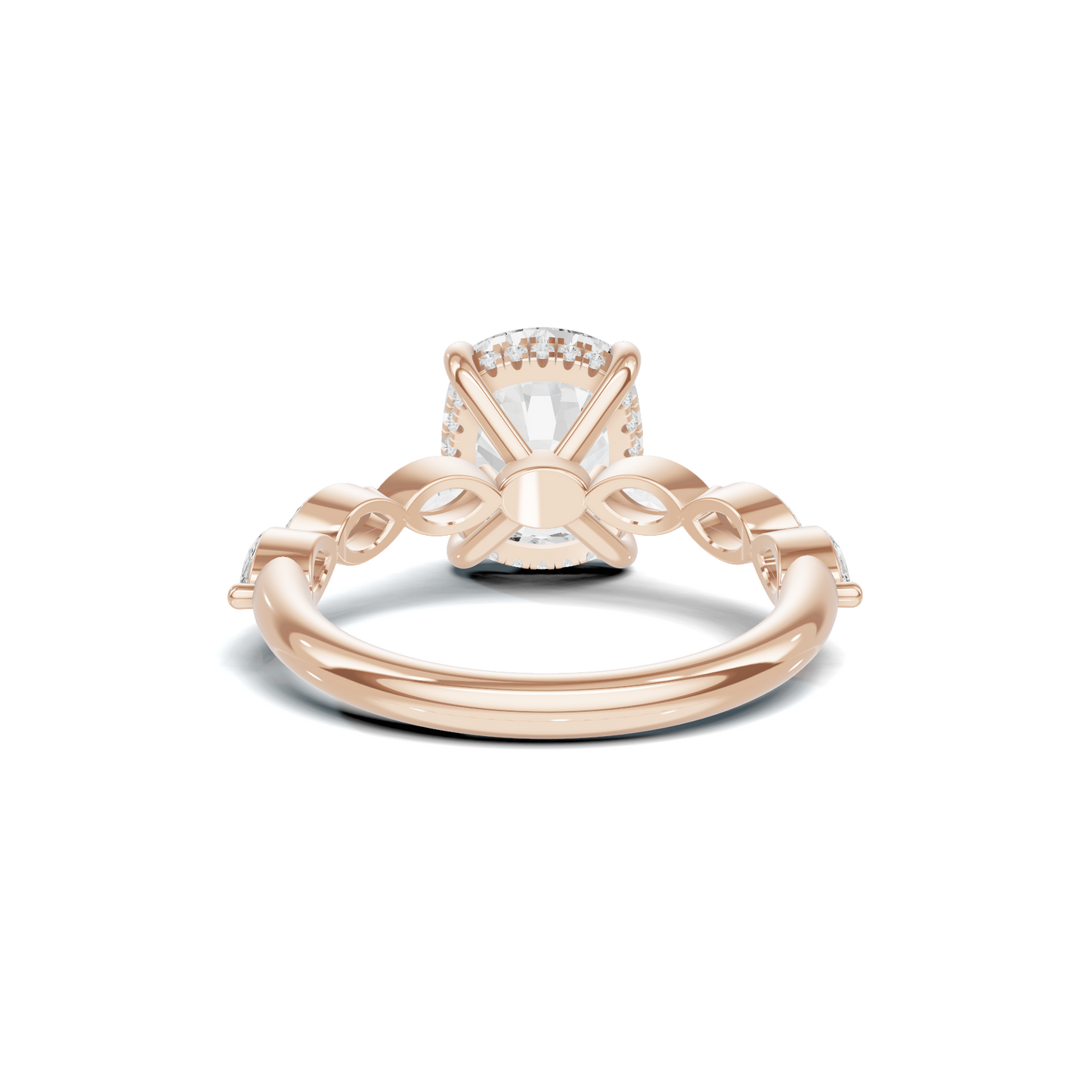 Exquisite Accented Statement Ring 14K Rose Gold