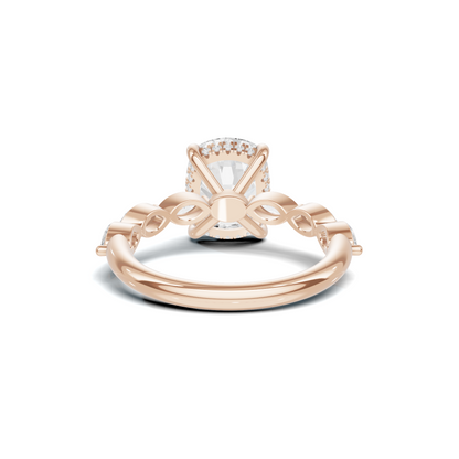 Exquisite Accented Statement Ring 14K Rose Gold