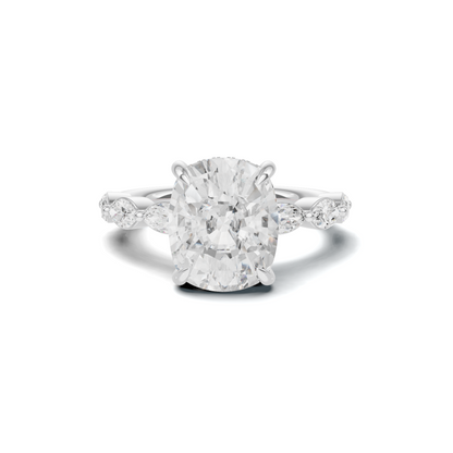 Exquisite Accented Statement Ring 14K White Gold