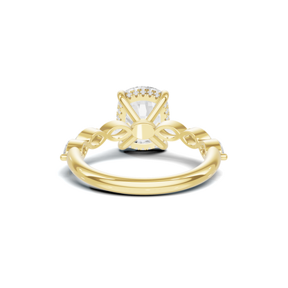 Exquisite Accented Statement Ring 14K Yellow Gold