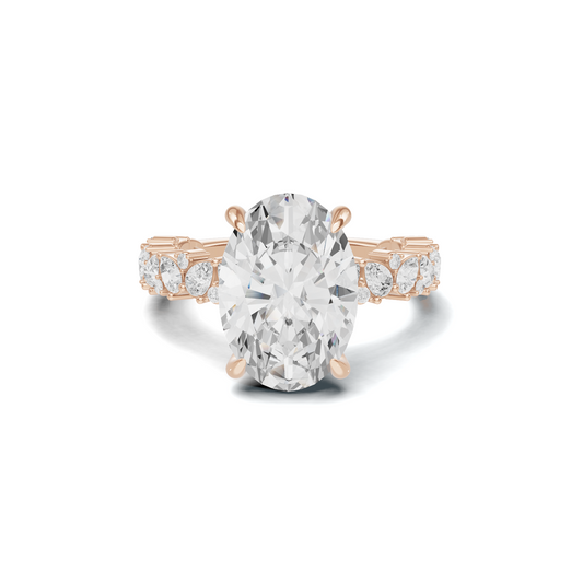Accented Ring 14K Rose Gold