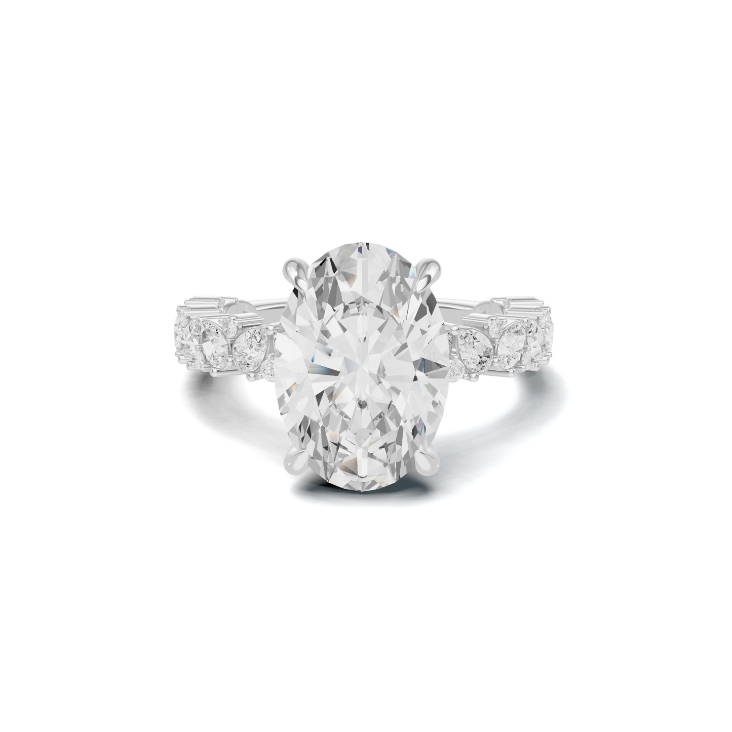 Accented Ring 14K White Gold