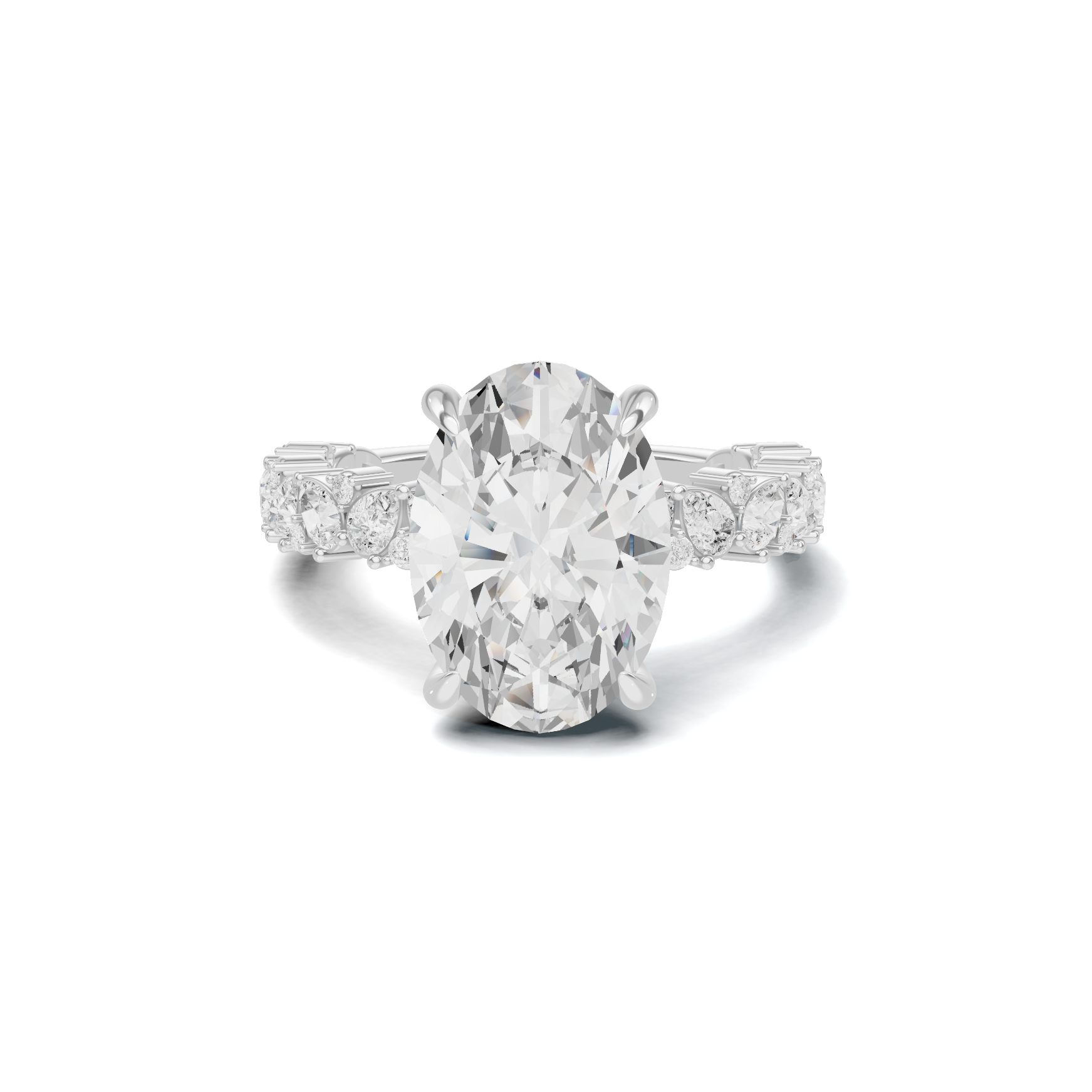 Accented Ring 14K White Gold