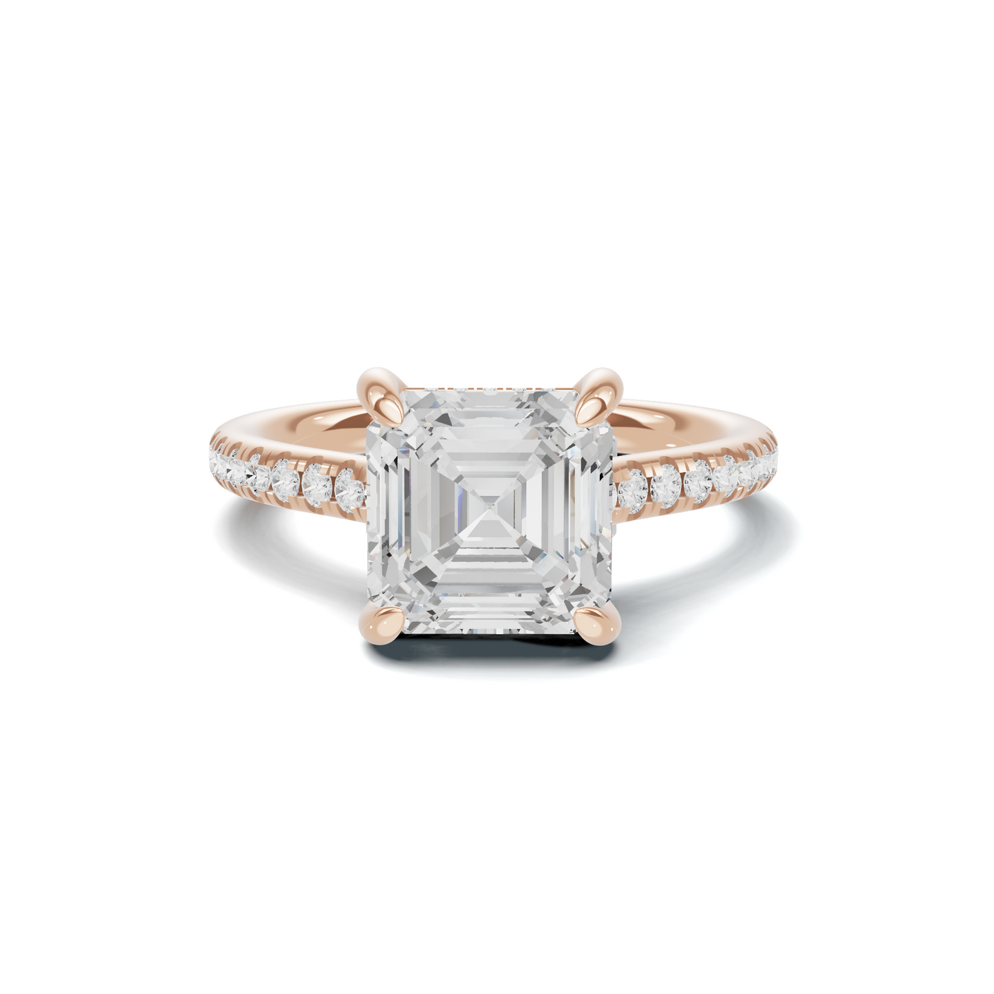 Pavilion Accented Ring 14K Rose Gold