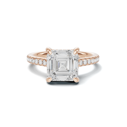 Pavilion Accented Ring 14K Rose Gold