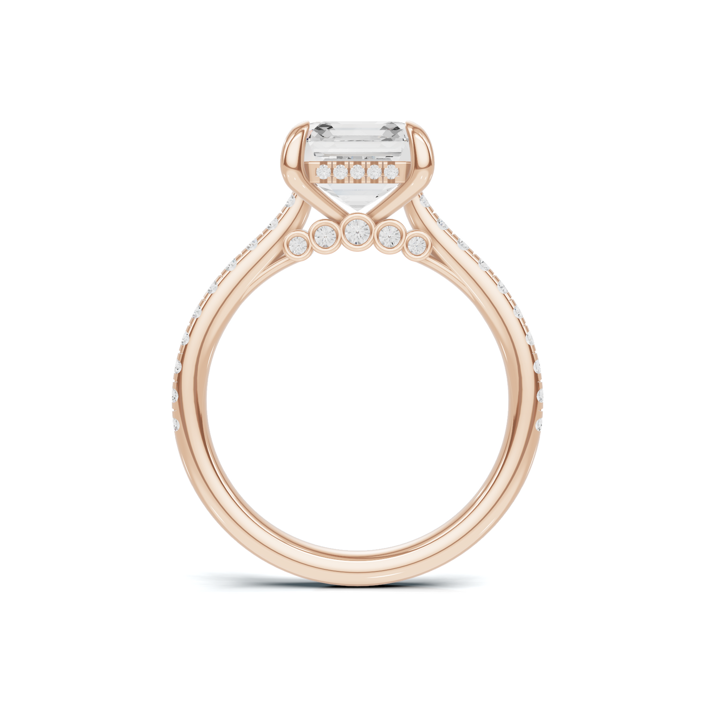 Pavilion Accented Ring 14K Rose Gold