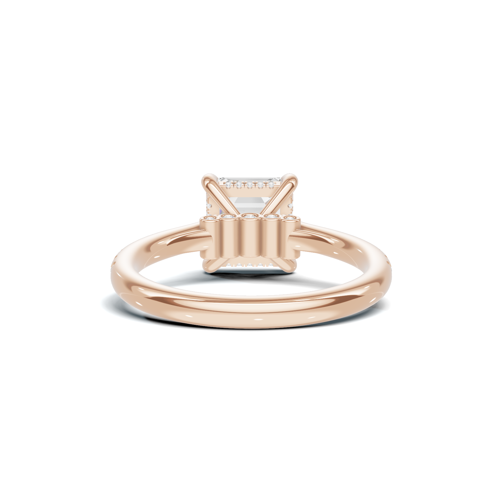 Pavilion Accented Ring 14K Rose Gold