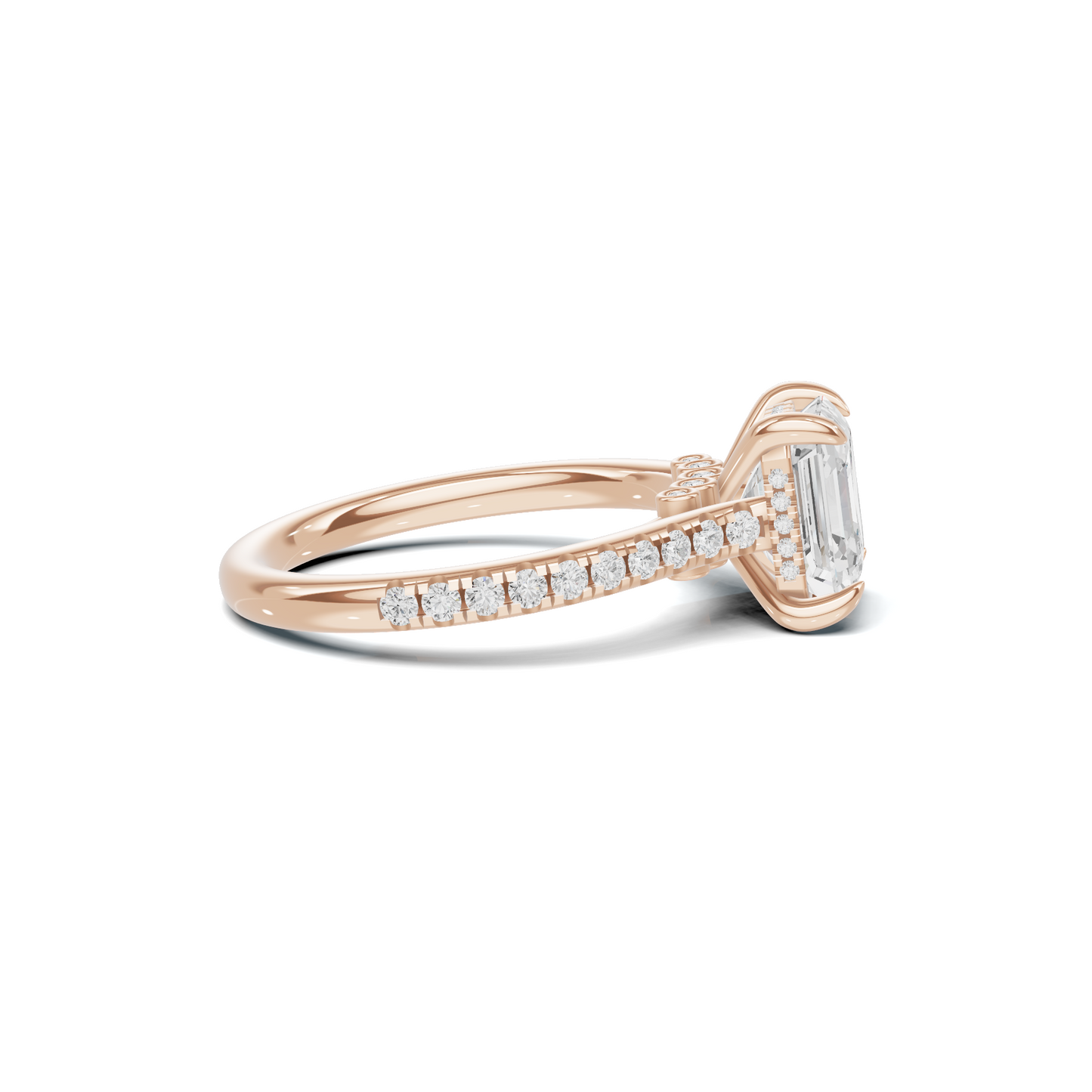 Pavilion Accented Ring 14K Rose Gold