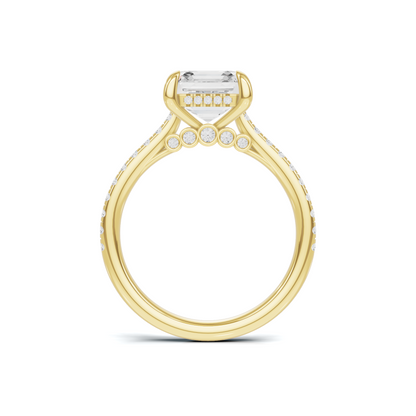 Pavilion Accented Ring 14K Yellow Gold