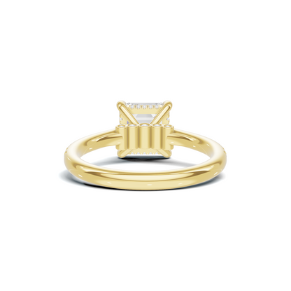 Pavilion Accented Ring 14K Yellow Gold