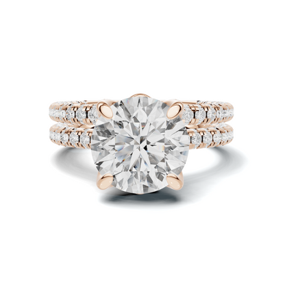 Pave Ring 14K Rose Gold